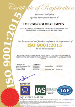 iso certificate emerging global impex india